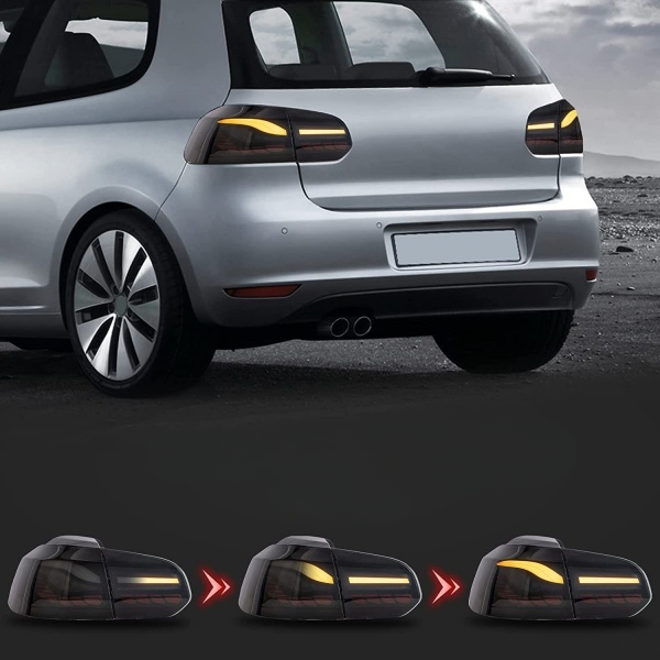 💫ART.5847 FARI POSTERIORI A LED FUME'  OLED per VW GOLF 6 2008-2013💫