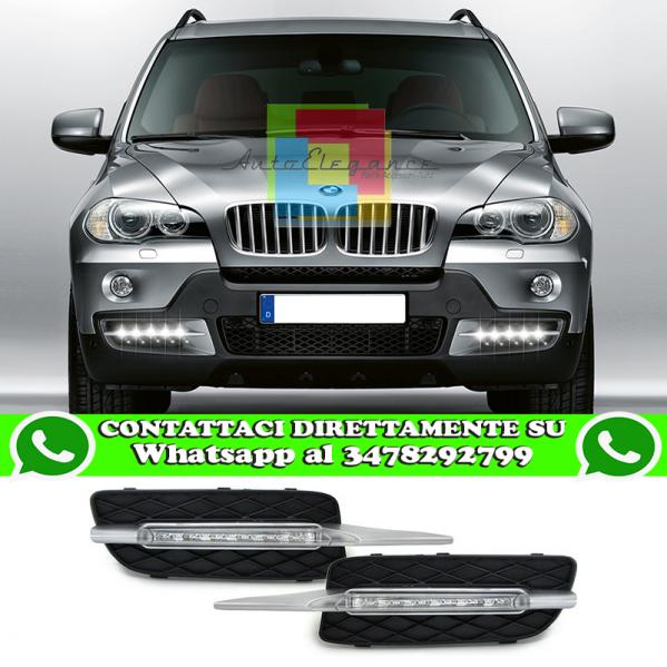 BMW X5 E70 2007-2008 GRIGLIE FENDINEBBIA LUCE DIURNA LED
