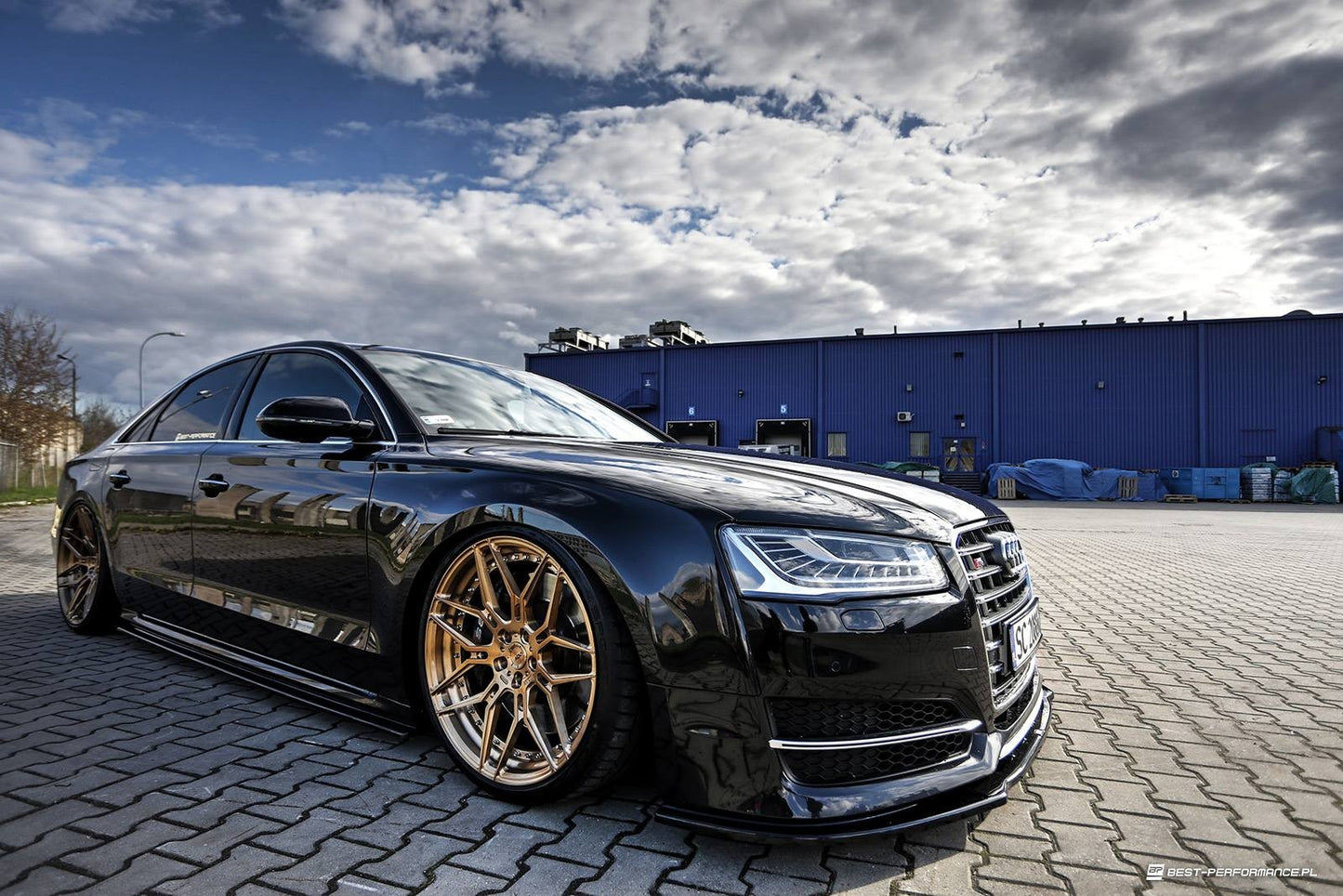 💕Splitter  adatto per  AUDI S8 D4 nero lucido 💕
