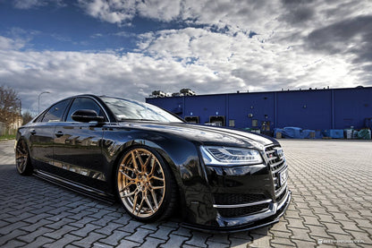 💕Splitter  adatto per  AUDI S8 D4 nero lucido 💕