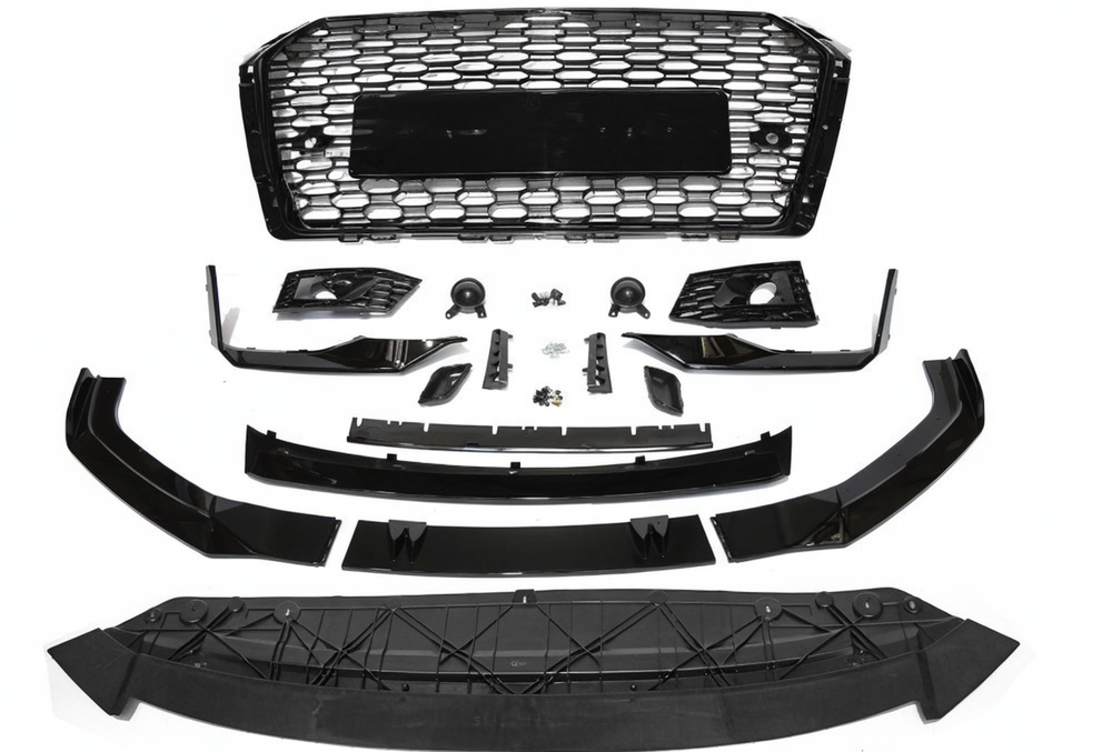 💥ART.3734 PARAURTI ANTERIORE SPORT adatto per AUDI A4 B9 15-19💥