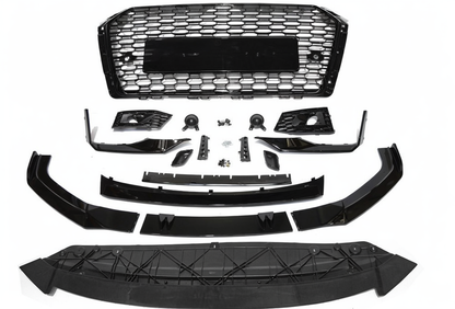 💥ART.3734 PARAURTI ANTERIORE SPORT adatto per AUDI A4 B9 15-19💥