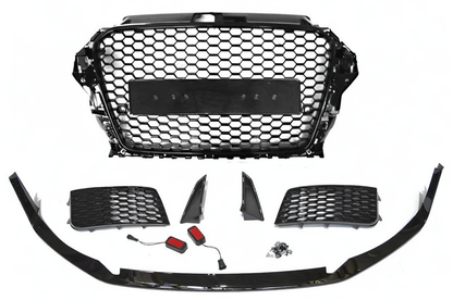 💥ART.3740 PARAURTI ANTERIORE SPORT adatto per AUDI A3 8V 12-16 LOOK RS3💥