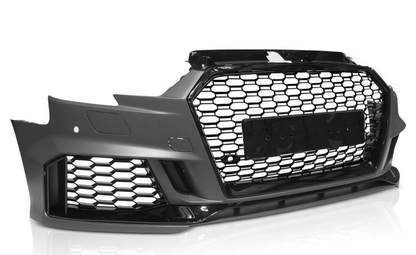 💥ART.3448 PARAURTI ANTERIORE SPORT PDC per AUDI A3 8V 17-20 LOOK RS3💥