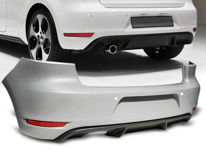 💥ART.4241 Paraurti Posteriore adatto per VW GOLF 6 08-14 LOOK GTI💥