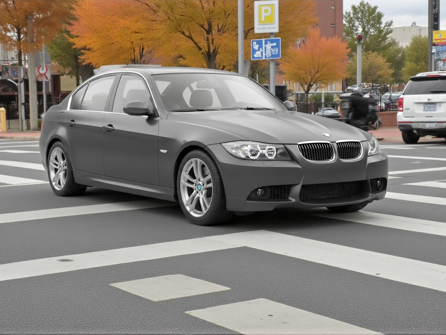 💥ART.4333 Paraurti Anteriore adatto per BMW E90/E91 09-11 LOOK M3💥