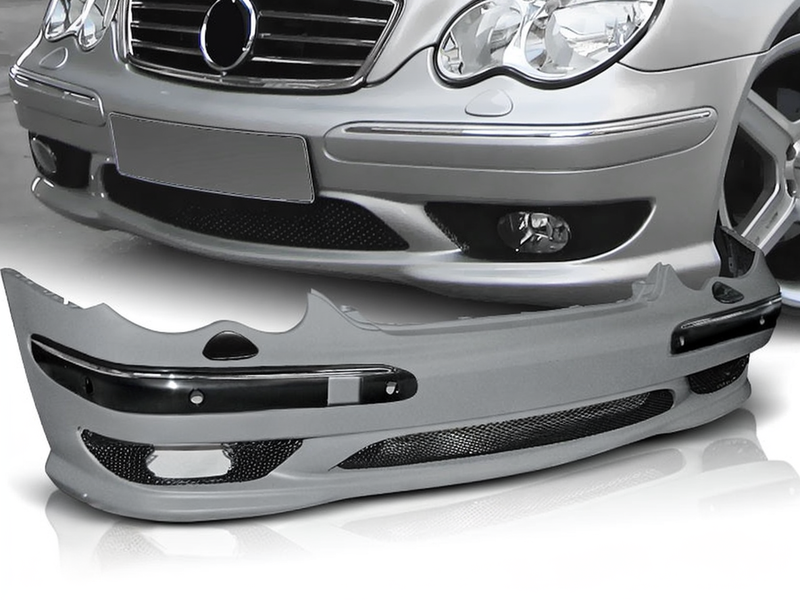 💥ART.4395 Paraurti Anteriore adatto per MERCEDES W203 00-04 LOOK AMG💥