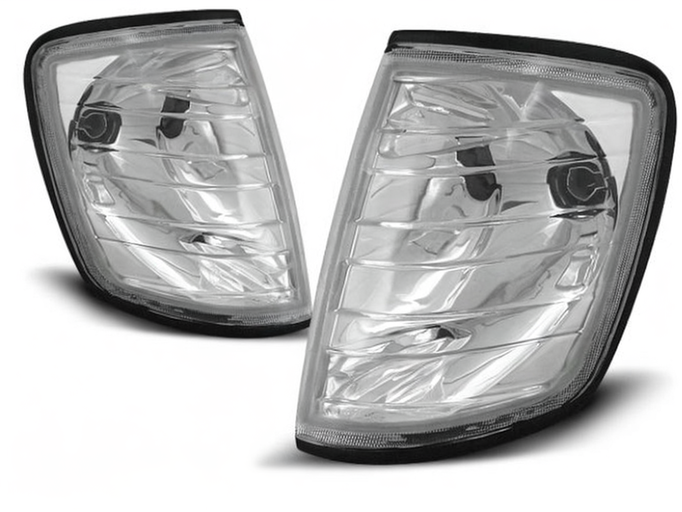 💫ART.5834 Indicatori anteriori cromati adatti per Mercedes W124 Classe E 01.85–06.95💫