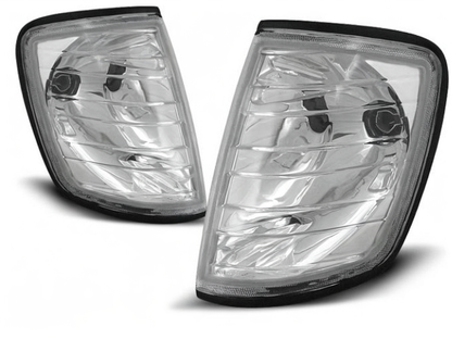 💫ART.5834 Indicatori anteriori cromati adatti per Mercedes W124 Classe E 01.85–06.95💫
