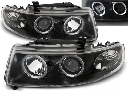 💫ART.5919 Fari anteriori ANGEL EYES adatti per SEAT LEON/TOLEDO 04.99-08.04💫