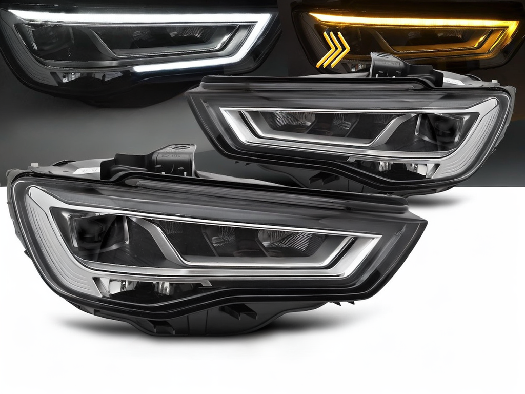 💕 Fari Anteriori Adatto per Audi A3 8V 2012-2016 Full LED Seq DRL 💕