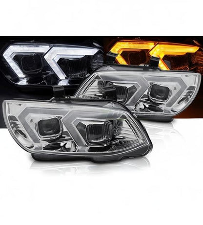 💕 Fari Anteriori Adatto per BMW E92 E93 LCI 10-13 Full LED Cromati 💕