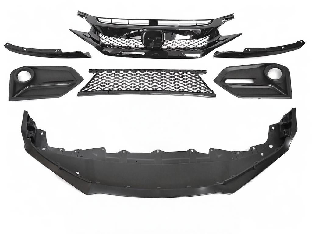 💕 Paraurti Anteriore Adatto per Honda Civic X Hatchback 16-21 Sport Style 💕