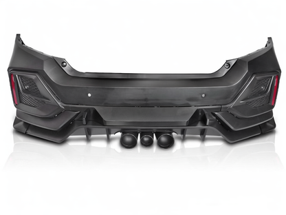 💕 Paraurti Posteriore Adatto per Honda Civic X Hatchback 16-21 Sport Style 💕
