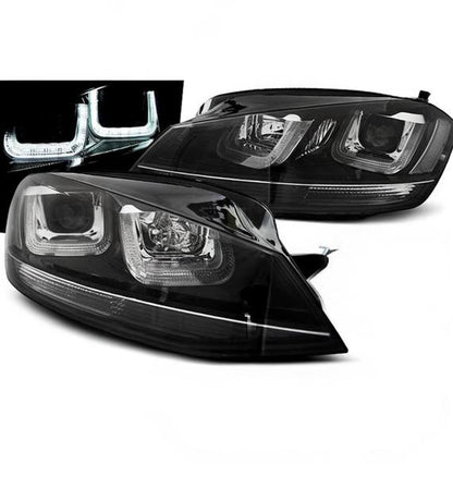 SPLITTER SUITABLE FOR VW GOLF 8 GTI GTD RLINE LOOK GLOSSY BLACK SPORTY DESIGN 