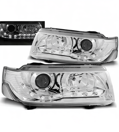 💕 Fari Anteriori Adatto per VW Passat B4 93-97 Daylight LED Cromati 💕