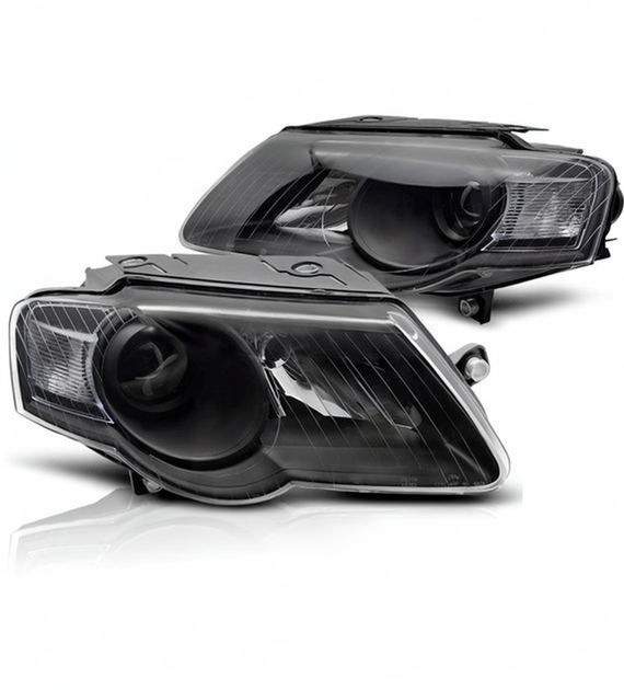 SPLITTER SUITABLE FOR VW GOLF 8 GTI GTD RLINE LOOK GLOSSY BLACK SPORTY DESIGN 