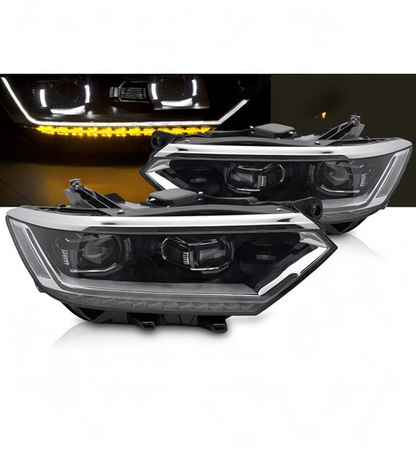 💕 Fari Anteriori Adatto per VW Passat B8 2014-2019 Full LED DRL Seq 💕