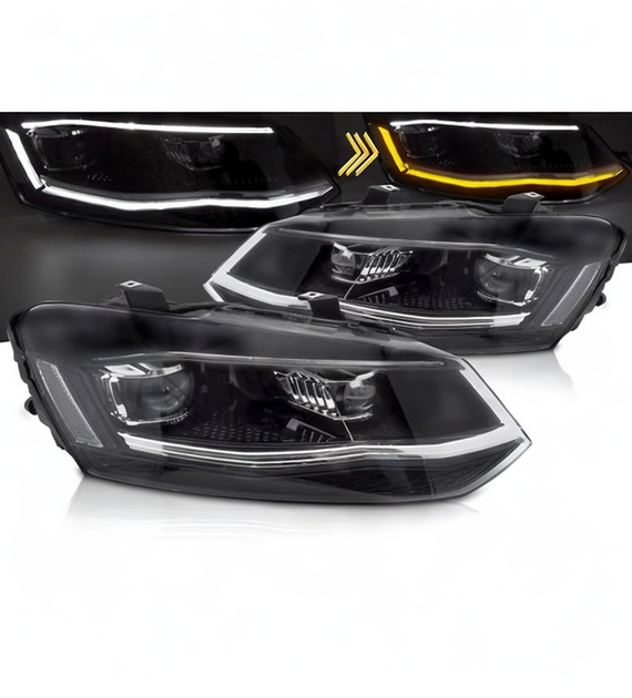 SPLITTER SUITABLE FOR VW GOLF 8 GTI GTD RLINE LOOK GLOSSY BLACK SPORTY DESIGN 