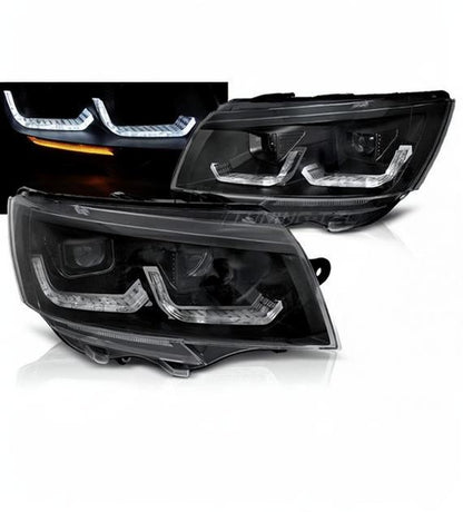 SPLITTER SUITABLE FOR VW GOLF 8 GTI GTD RLINE LOOK GLOSSY BLACK SPORTY DESIGN 