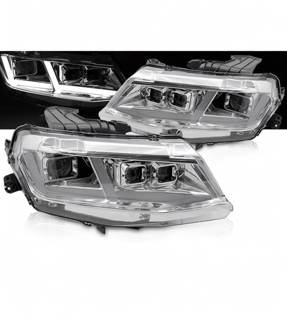 💕 Fari Anteriori Adatto per Chevrolet Camaro 2016-2018 Full LED DRL Cromati 💕