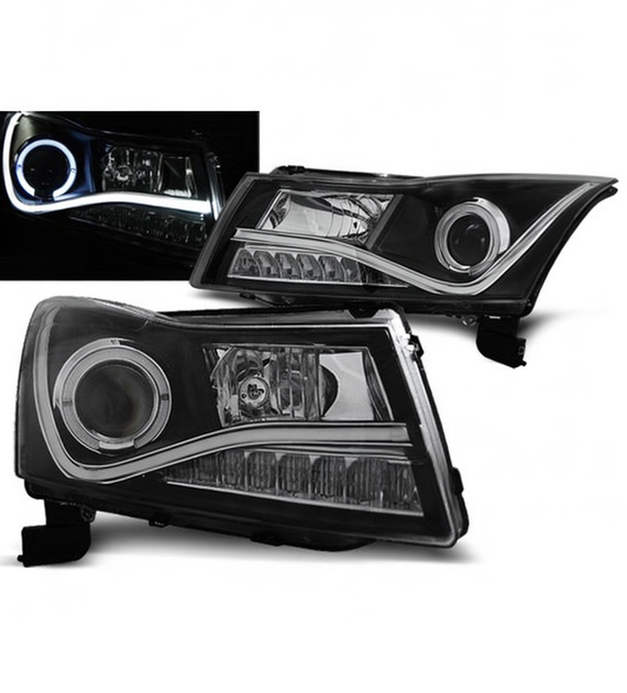 💕 Fari Anteriori Adatto per Chevrolet Cruze 2009-2012 Daylight LED Neri 💕