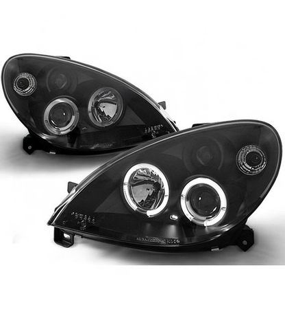 💕 Fari Anteriori Adatto per Citroen Xsara 2000-2004 Angel Eyes Neri 💕