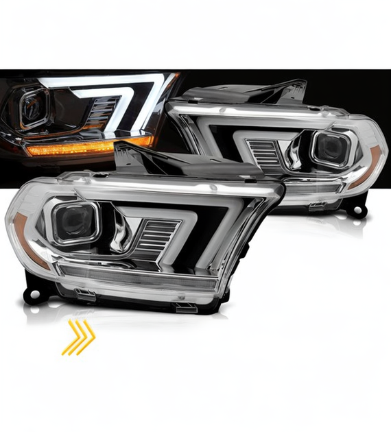 💕 Fari Anteriori Adatto per Dodge Durango 2010-2013 Xenon D1S Cromati 💕