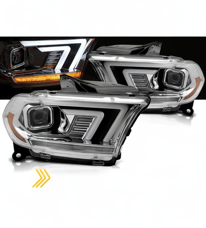 💕 Fari Anteriori Adatto per Dodge Durango 2010-2013 Xenon D1S Cromati 💕