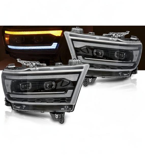 💕 Fari Anteriori Adatto per Dodge RAM 1500 2019-2022 Full LED DRL 💕