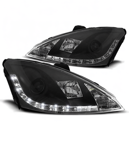 💕 Fari Anteriori Adatto per Ford Focus 01-04 LED Neri 💕