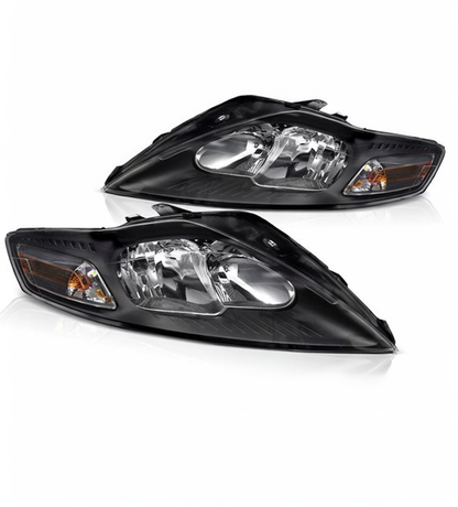 💕 Fari Anteriori Adatto per Ford Mondeo MK4 11-14 Alogeni Neri 💕