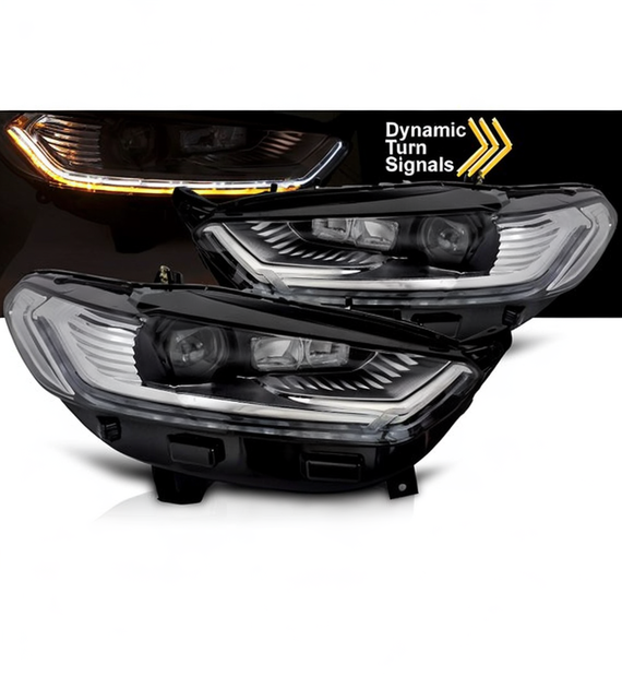 💕 Fari Anteriori Adatto per Ford Mondeo MK5 14-18 LED DRL Sequenziali 💕