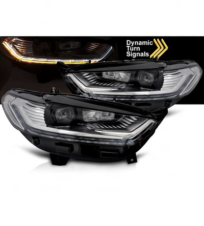 💕 Fari Anteriori Adatto per Ford Mondeo MK5 14-18 LED DRL Sequenziali 💕