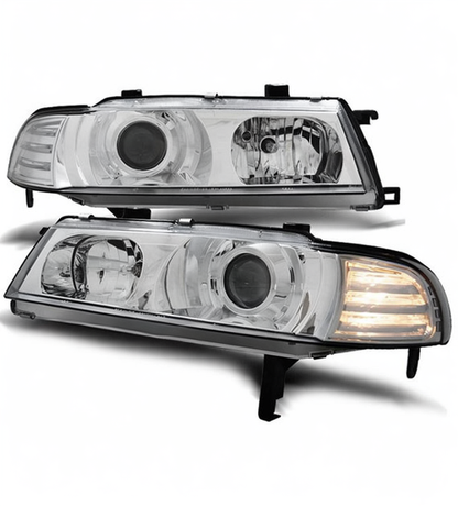 💕 Fari Anteriori Adatto per Honda Prelude 92-97 Angel Eyes Cromati 💕