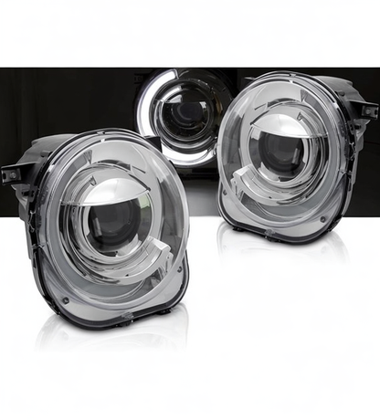 💕 Fari Anteriori Adatto per Jeep Renegade 14-18 LED Tube Cromati 💕