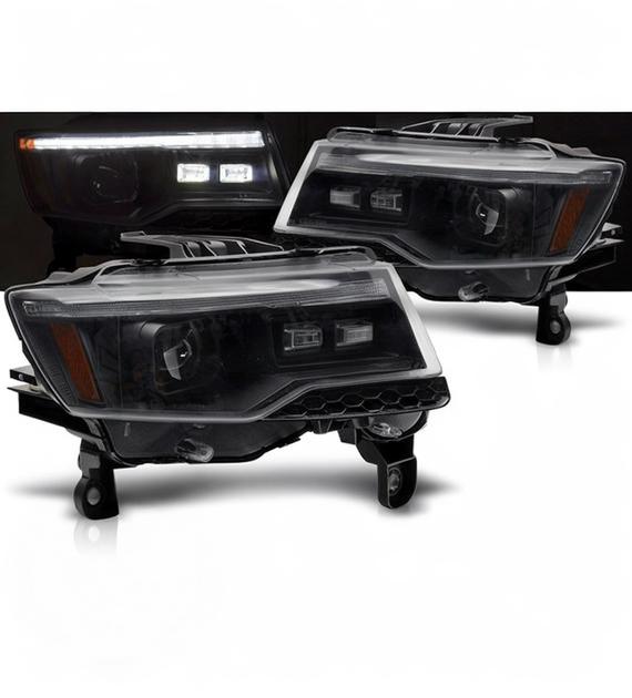 💕 Fari Xenon Adatto per Jeep Grand Cherokee WK2 14-21 LED DRL Sequenziali 💕