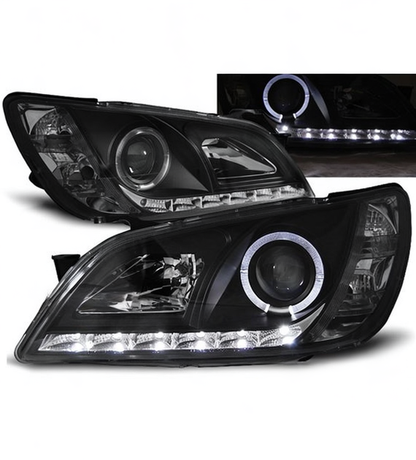 💕 Fari Anteriori Adatto per Lexus IS 01-05 LED Daylight Neri 💕
