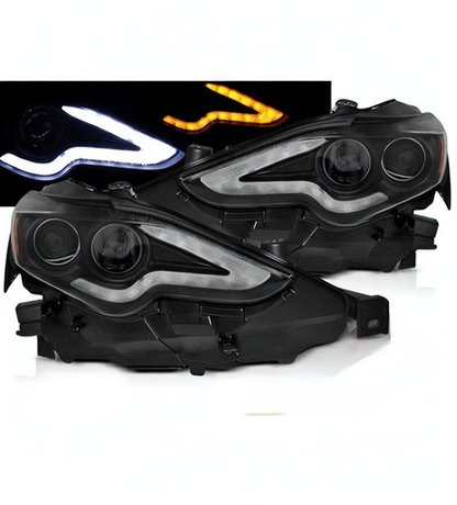 💕 Fari Anteriori Adatto per Lexus IS 13-16 LED Tube Projector Neri 💕