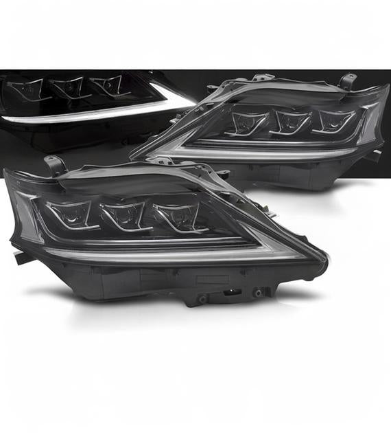 💕 Fari Anteriori Adatto per Lexus RX III 12-15 Full LED DRL Neri 💕