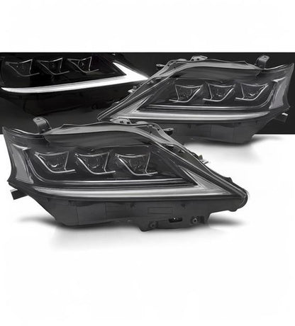 💕 Fari Anteriori Adatto per Lexus RX III 12-15 Full LED DRL Neri 💕