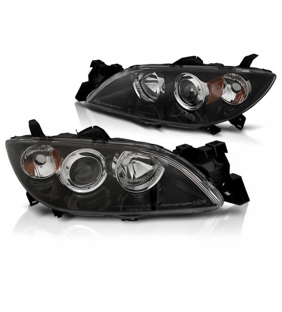 💕 Fari Anteriori Xenon Adatto per Mazda 3 03-09 Berlina Neri D1S 💕
