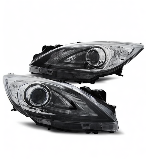 💕 Fari Anteriori Adatto per Mazda 3 09-13 MPS Look Neri HB3 💕