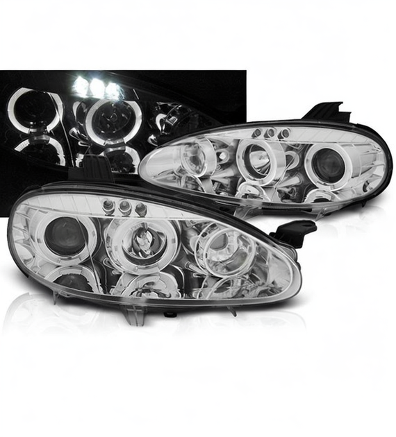 💕 Fari Anteriori Adatto per Mazda MX-5 01-05 Angel Eyes Cromati 💕