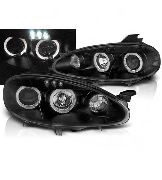 💕 Fari Anteriori Adatto per Mazda MX-5 01-05 Angel Eyes Neri 💕