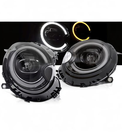 💕 Fari Anteriori Adatto per Mini Cooper R55 R56 R57 06-15 Full LED DRL 💕