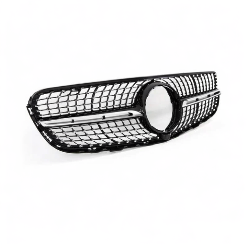 💕 Griglia Anteriore Adatta per Mercedes GLC X253 C253 AMG 15-18 Diamond Nera 💕