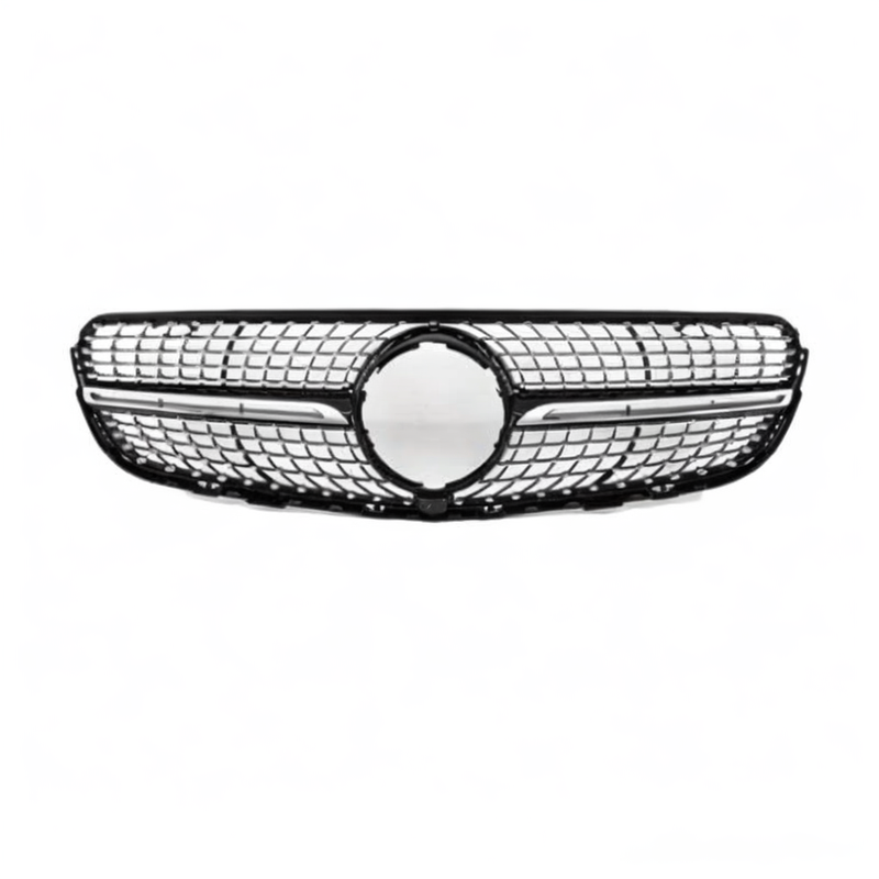 💕 Griglia Anteriore Adatta per Mercedes GLC X253 C253 AMG 15-18 Diamond Nera 💕