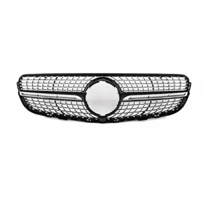 💕 Griglia Anteriore Adatta per Mercedes GLC X253 C253 AMG 15-18 Diamond Nera 💕