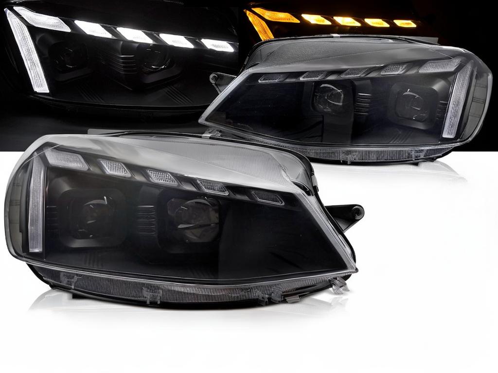 💕 Fari Anteriori Adatto per VW Golf 7 17-19 LED DRL Sequenziali Neri 💕